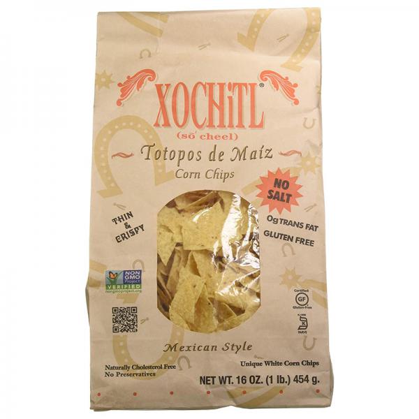 Xochitl Corn Chips - Unsalted , 16 OZ