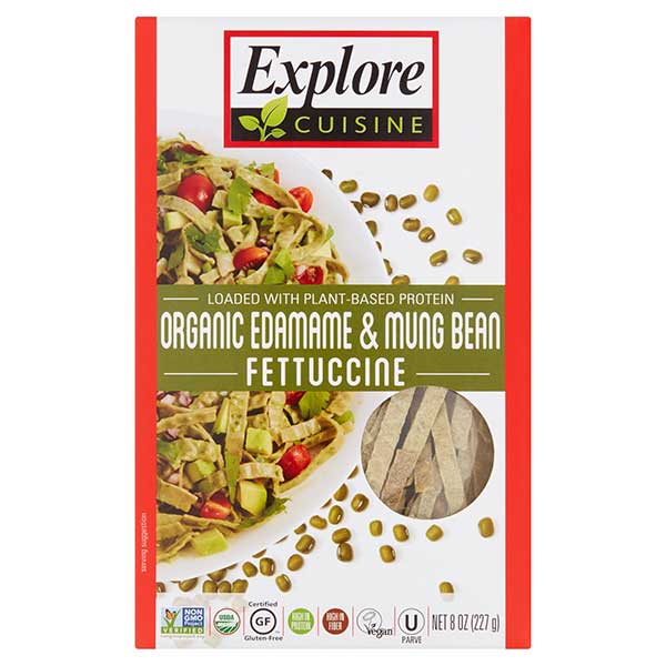 Explore Cuisine Organic Edamame & Mung Bean Fettuccine Pasta, 8 Oz