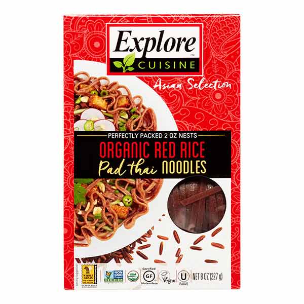 Explore Cuisine Organic Red Rice Pad Thai Noodles 8 Oz