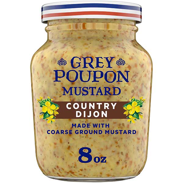 Grey Poupon Country Dijon Coarse Ground Mustard, 8 Oz Jar