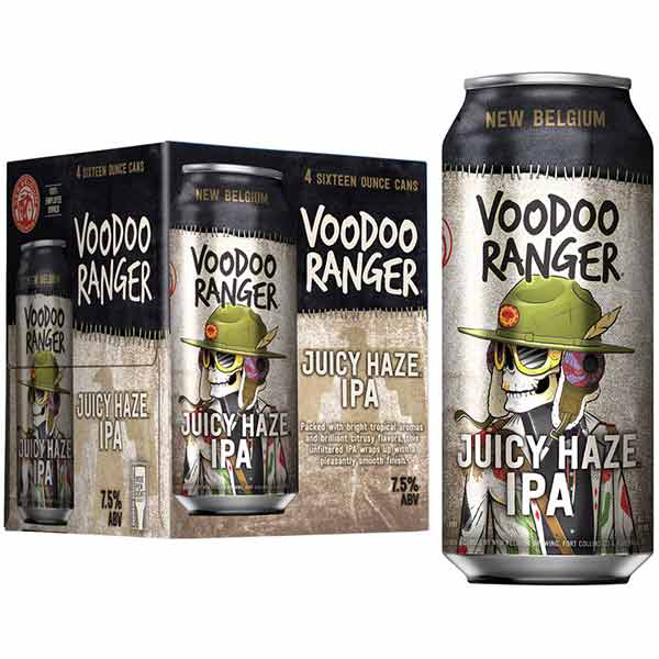 New Belgium Voodoo Ranger Juicy Haze IPA 20 oz 4 PK