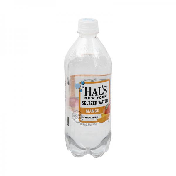 Hal's New York Mango Seltzer Water - 20 fl oz Bottle