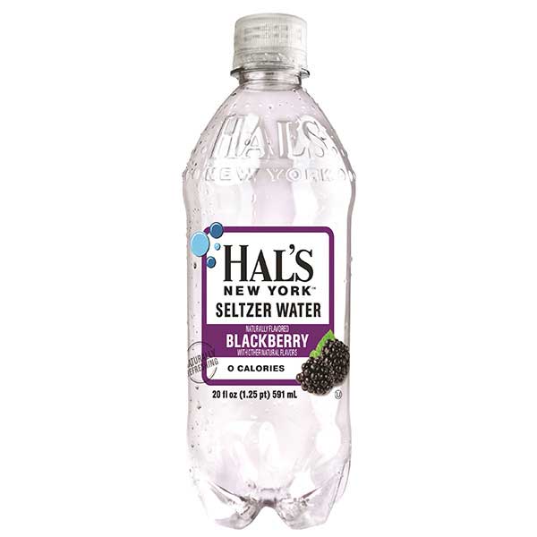Hal's New York Seltzer Water Blackberry 20 Oz (24 Pack)