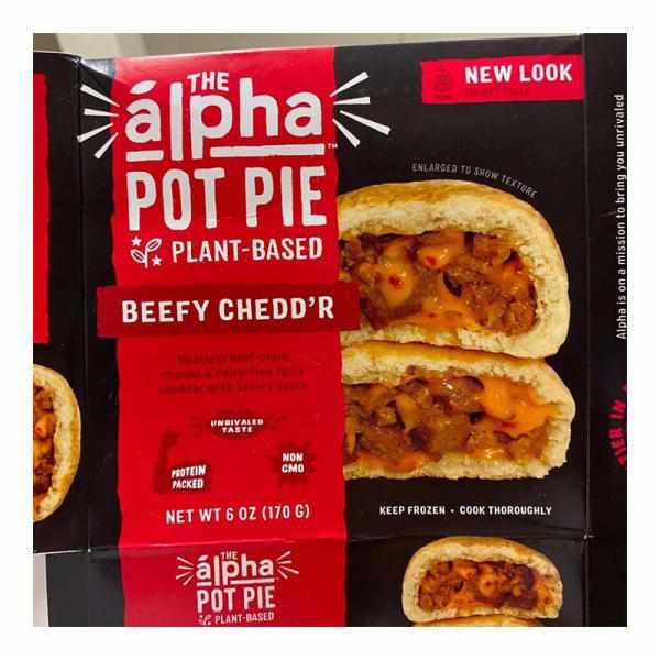 Alpha Foods Handheld Beefy Cheddar Pot Pie, 6 Oz
