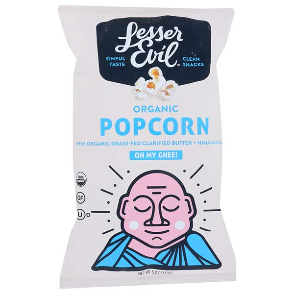 Lesser Evil Popcorn Oh My Ghee, 5 Oz.