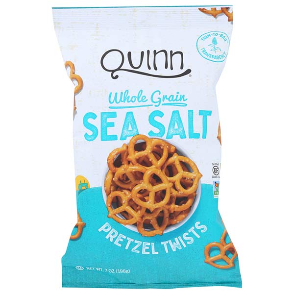 Quinn - Pretzel Twists - Classic Sea Salt , 7 Oz