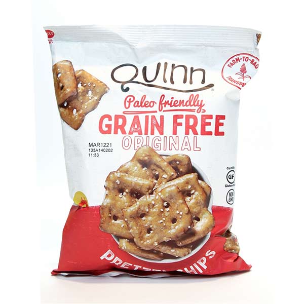 Quinn Popcorn, Pretzel Chips, Grain Fee, Original, 5.5 Oz (156 G)