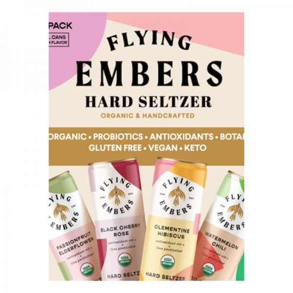 Flying Embers Variety Pack Hard Seltzer - Beer - 12x 12oz Cans