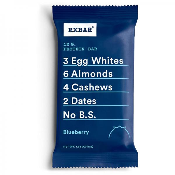 RXBAR Protein Bar, Blueberry, 12g Protein, 12 Ct