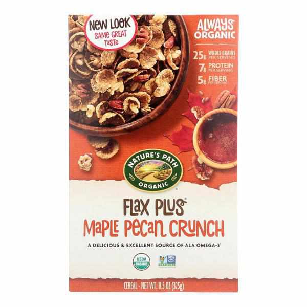 Nature's Path Organic Flax Plus Maple Pecan Crunch Cereal, 11.5-Ounce Boxes (Pac