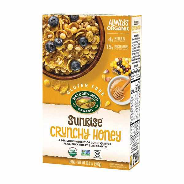 Nature's Path Gluten Free Sunrise Crunchy Honey Cereal, 10.6 Ounce