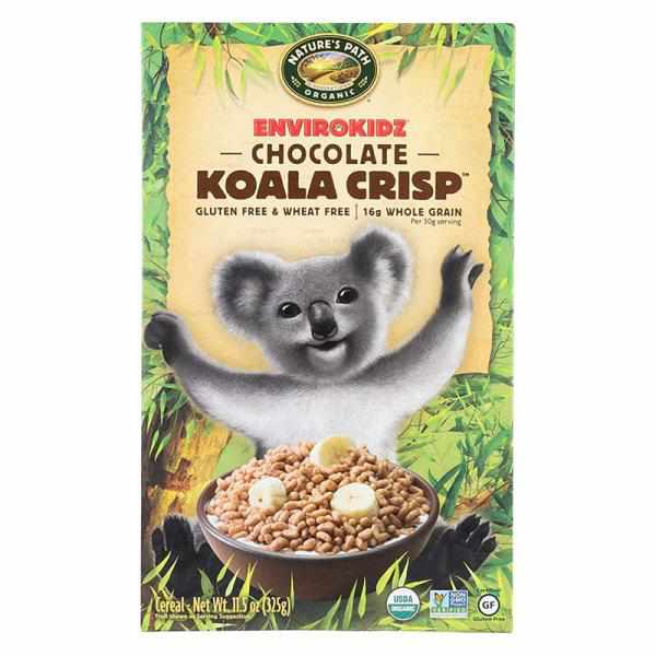 EnviroKidz Organic Chocolate Koala Crisp Cereal, 11.5-Ounce Boxes (Pack of 6)