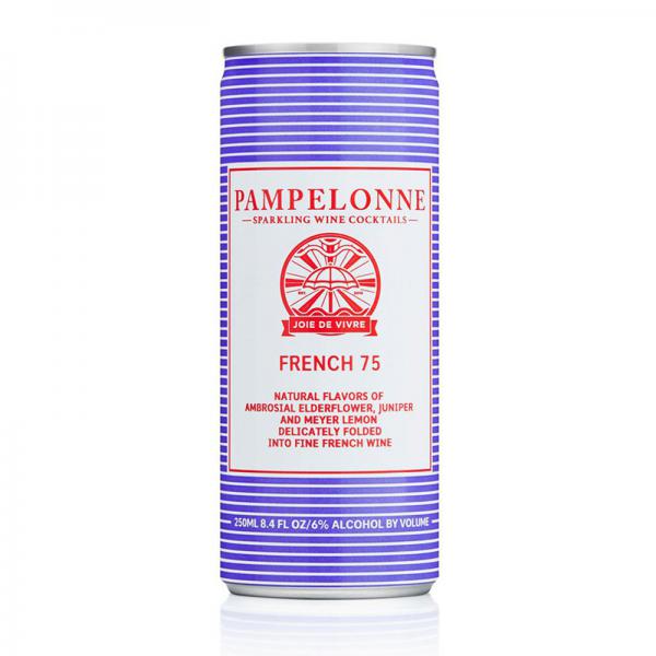 Pampelonne French 75 - Specialty Wine from France - 4x 8.4oz Cans