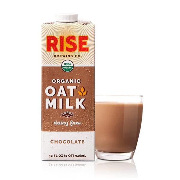 RISE Brewing Co. Chocolate Oat Milk, 32 Fl Oz (Pack of 6)