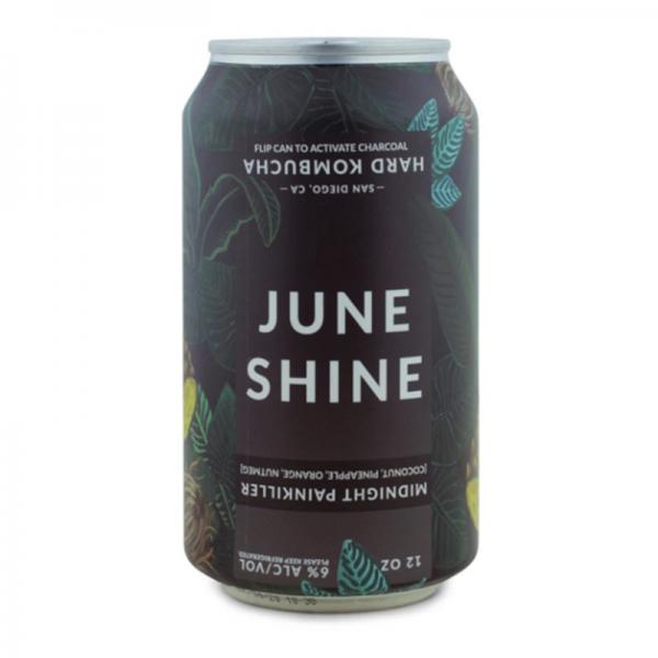 JuneShine Midnight Painkiller Hard Kombucha - Beer - 6x 12oz Cans