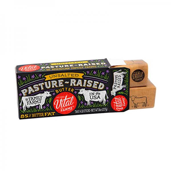 Vital Farms Pasture-Raised Unsalted Butter - 8oz