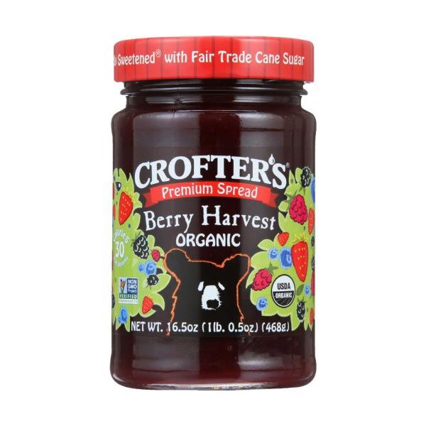 Crofters Organic Fruit Spread Berry Harvest 16.5 Oz
