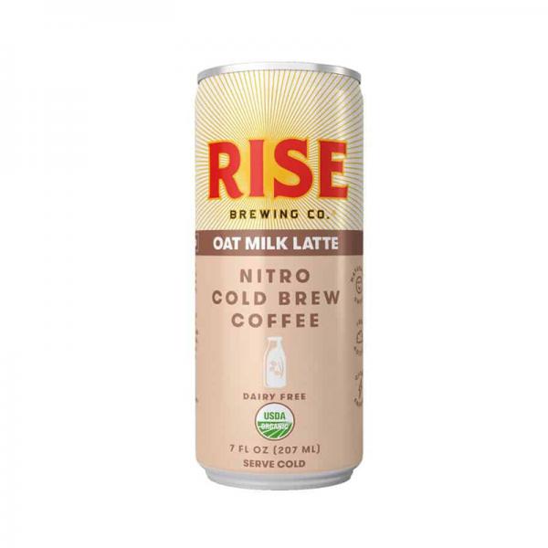 Rise Brewing Co, Coffee Nitro Cold Brew Oat Milk Latte Organic, 7 Fl Oz