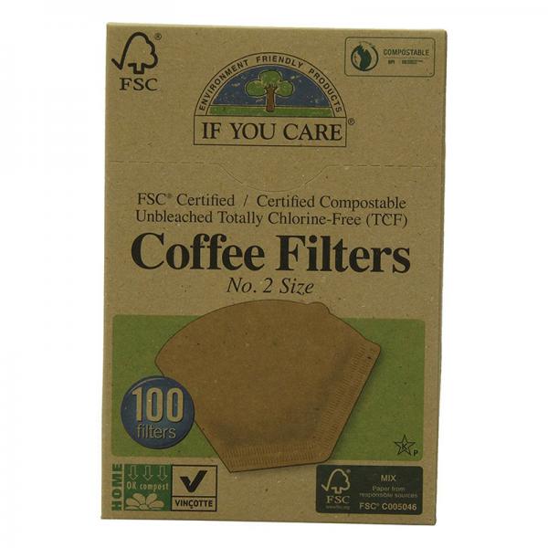 If You Care No. 2 Coffee Filters, 100-Count Boxes (Pack of 12)