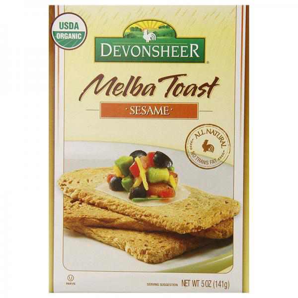 Devonsheer Sesame Melba Toast, 5-Ounce Boxes (Pack of 12)