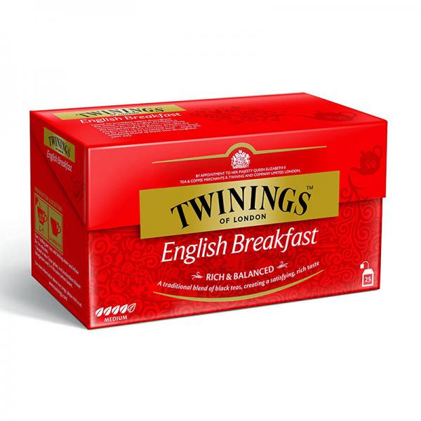 Twinings English Breakfast Tea, Tea Bags, 20-Count Boxes (Pack of 6)