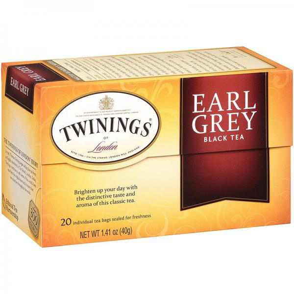 Twinings Earl Grey Tea, Tea Bags, 20-Count Boxes (Pack of 6)