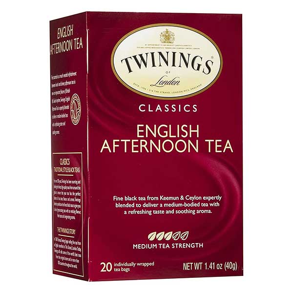 Twinings English Afternoon Tea, Tea Bags, 20-Count, 1.41 oz. Boxes