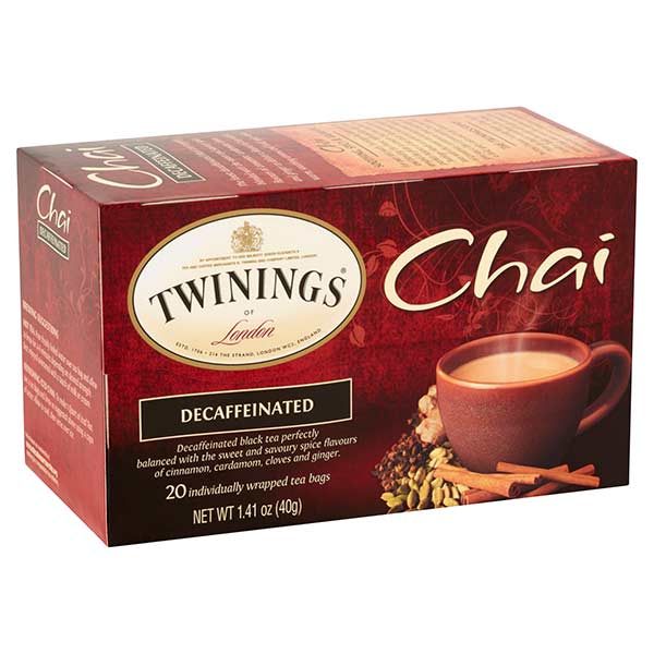 Twinings Of London Chai Decaffeinated Tea 20 Ct 1.41 Oz.