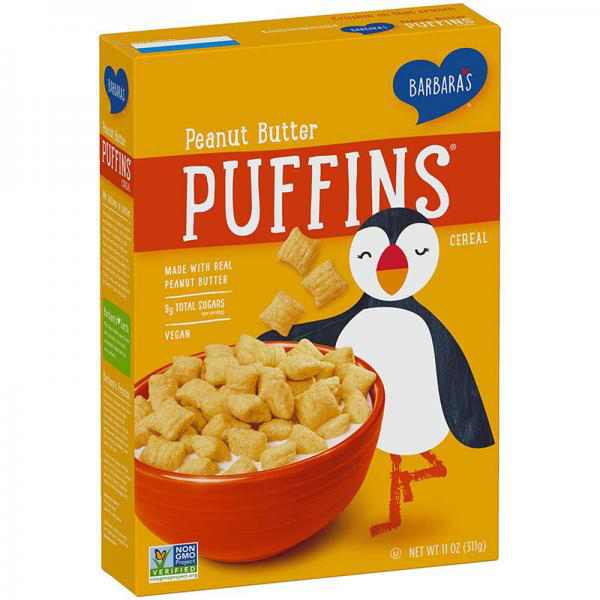 Barbara's Puffins Peanut Butter Cereal 12 oz