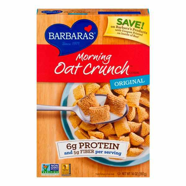 Barbara's Bakery, Morning Oat Crunch, Original, 14-Ounce Boxes (Pack of 6)
