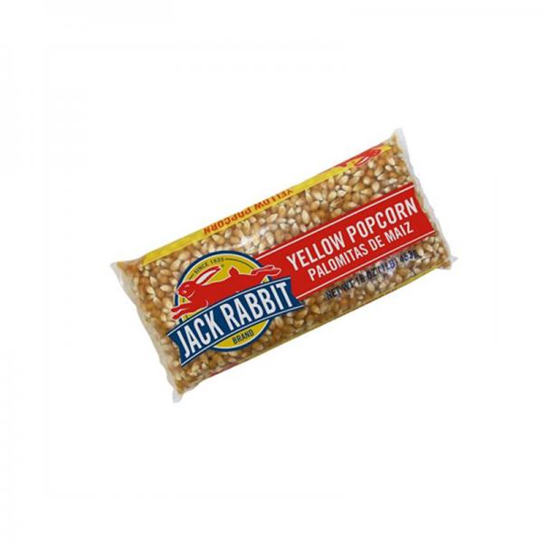 Jack Rabbit Yellow Popcorn - 1 lb. bag, 24 per case