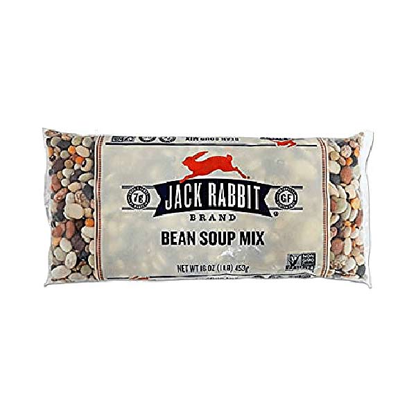 Jack Rabbitt Bean Soup Mix 1 Lb. Bag, 12 Per Case