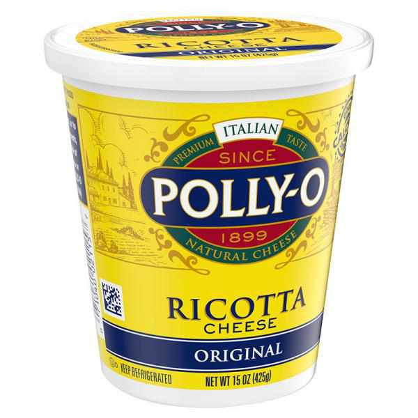 Polly-O Original Whole Milk Ricotta Cheese, 15 oz Tub