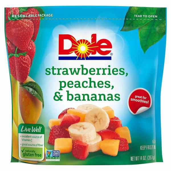 Dole - Frozen Cut Strawberries, Peaches and Bananas 14.00 oz