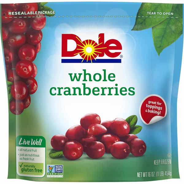 Dole Whole Cranberries, 16 oz