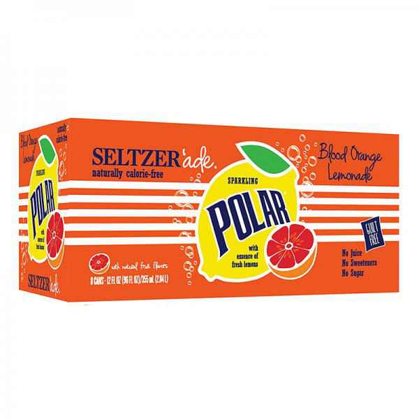Polar Blood Orange Lemon Seltzer Water - 8pk/12 fl oz Cans