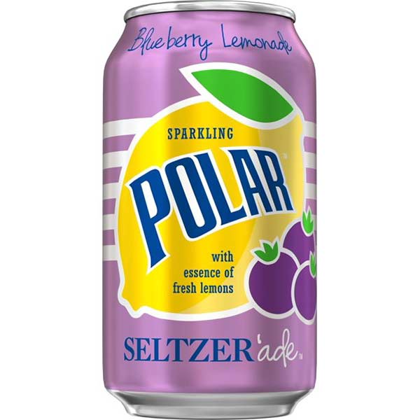 Polar Blueberry Lemonade Seltzerade, 12 Oz. Cans, 24/Pack (1000377) | Quill