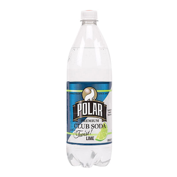Polar Club Soda with Lime, 33.8 Fl Oz