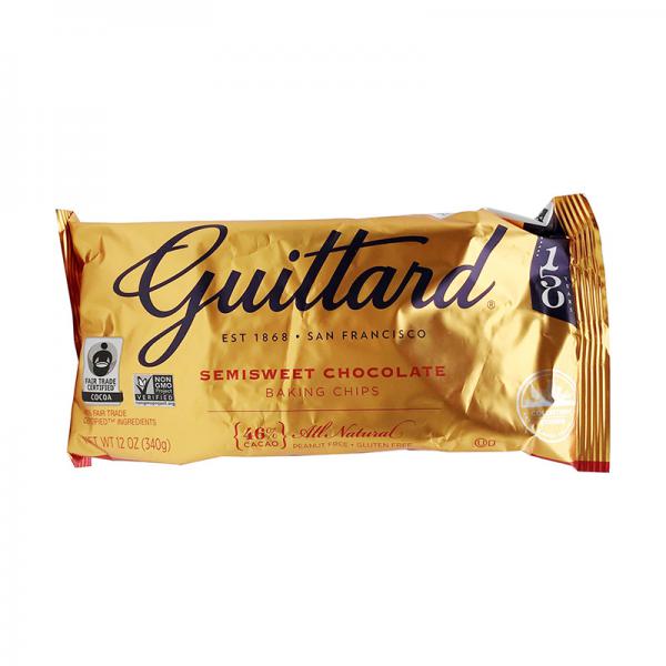 Guittard Baking Chips, Semisweet Chocolate, 12 Oz