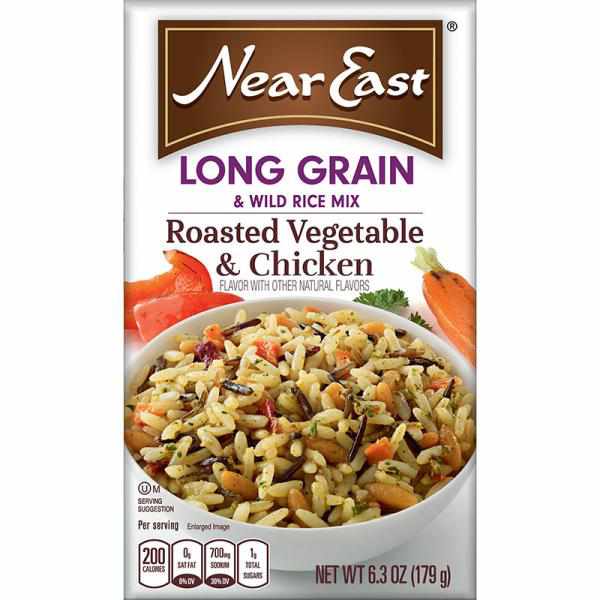 Near East Roasted Vegetable & Chicken Long Grain & Wild Rice Mix, 6.3-Ounce Boxe