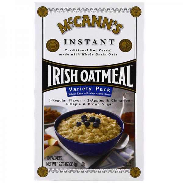 McCann's Instant Irish Oatmeal, Variety Pack, 10 Count (Pack of 12)