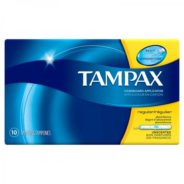 Tampax Tampons with Flushable Applicators Regular 10 Each by Tampax