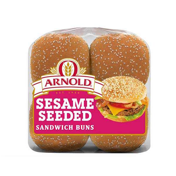 Arnold Sesame Seeded Sandwich Buns, 8 Buns, 16 Oz