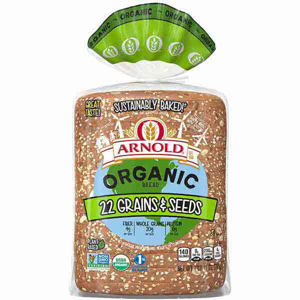 Arnold Organic 22 Grains & Seeds Bread - 27oz
