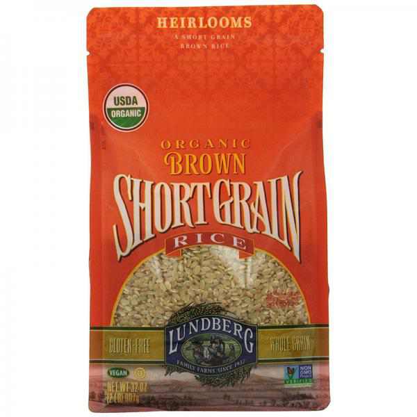 Lundberg Eco-Farmed Short Grain Brown Rice, 32-Ounce (Pack of 6)