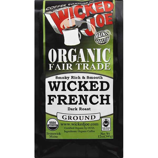 Wicked Joe Dark French Roast Ground Coffee, Original, 12 Oz