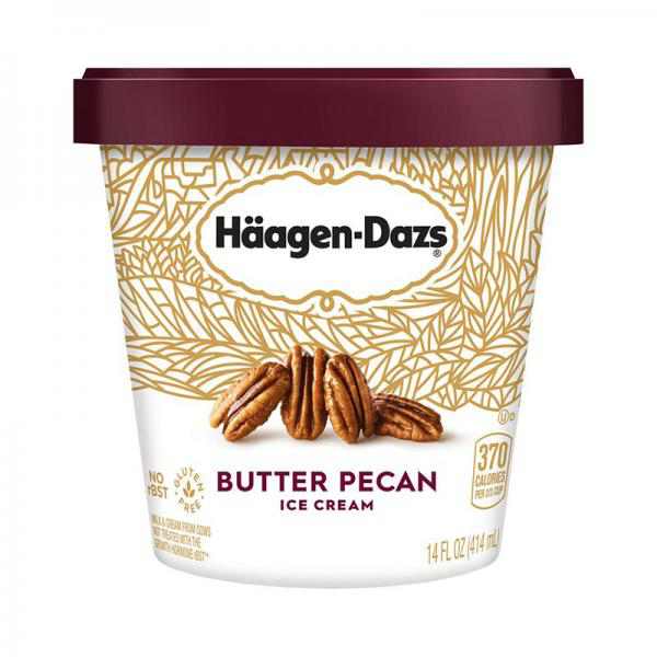 Haagen Dazs Butter Pecan Ice Cream - 14oz