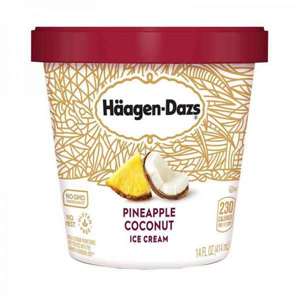 Haagen Dazs Pineapple Coconut Ice Cream - 14oz