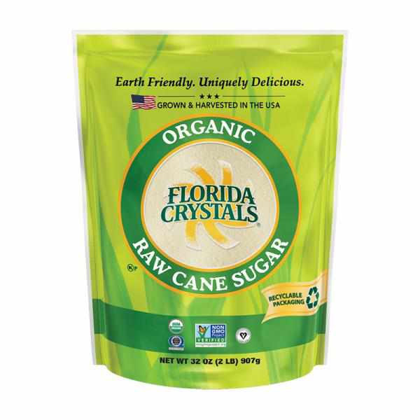 Florida Crystals® Organic Raw Cane Sugar 32 oz. Stand-Up Bag