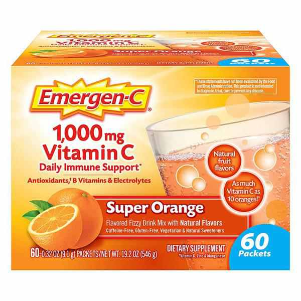Emergen-C (1 Count, Super Orange Flavor) Dietary Supplement Fizzy Drink Mix With